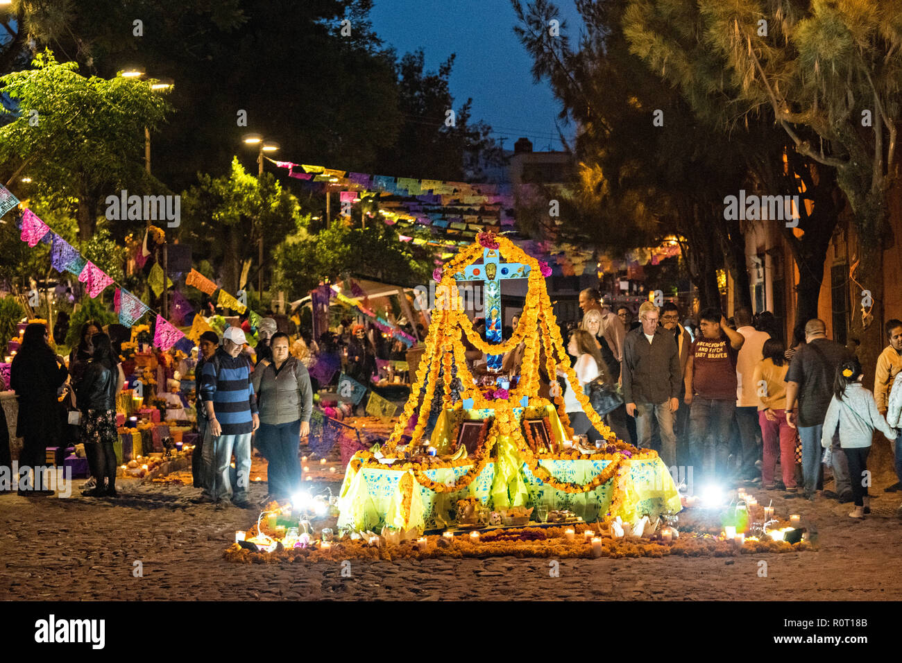 A Dead of the Dead altar known as an ofrenda honoring deceased ...