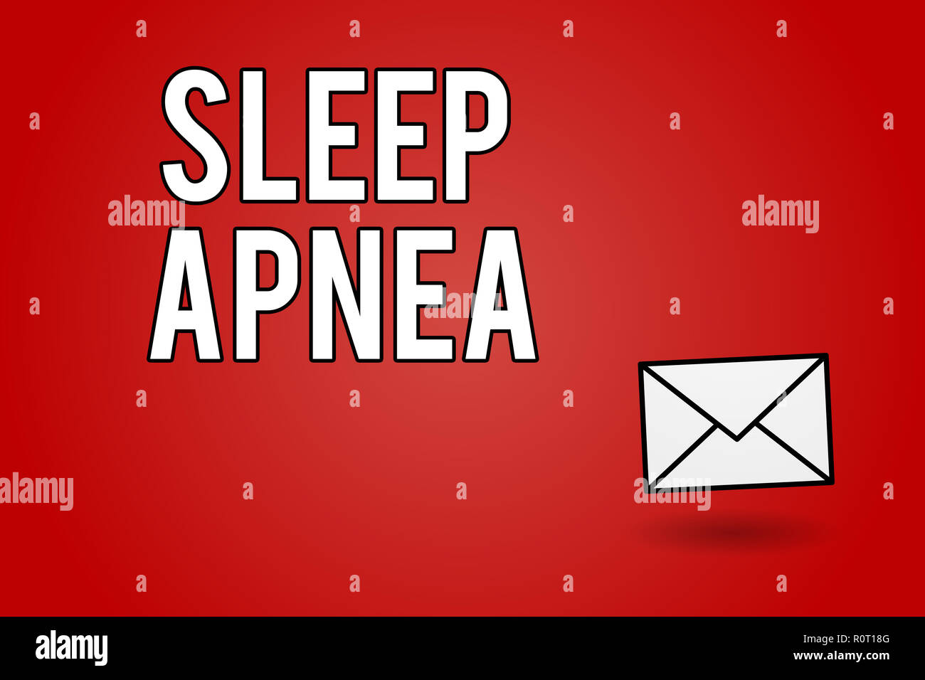 Handwriting text Sleep Apnea. Concept meaning The temporary stoppage of