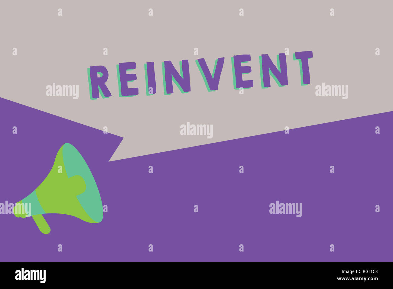 Reinvent Sign Text sign showing Reinvent. Conceptual photo change something so much ...