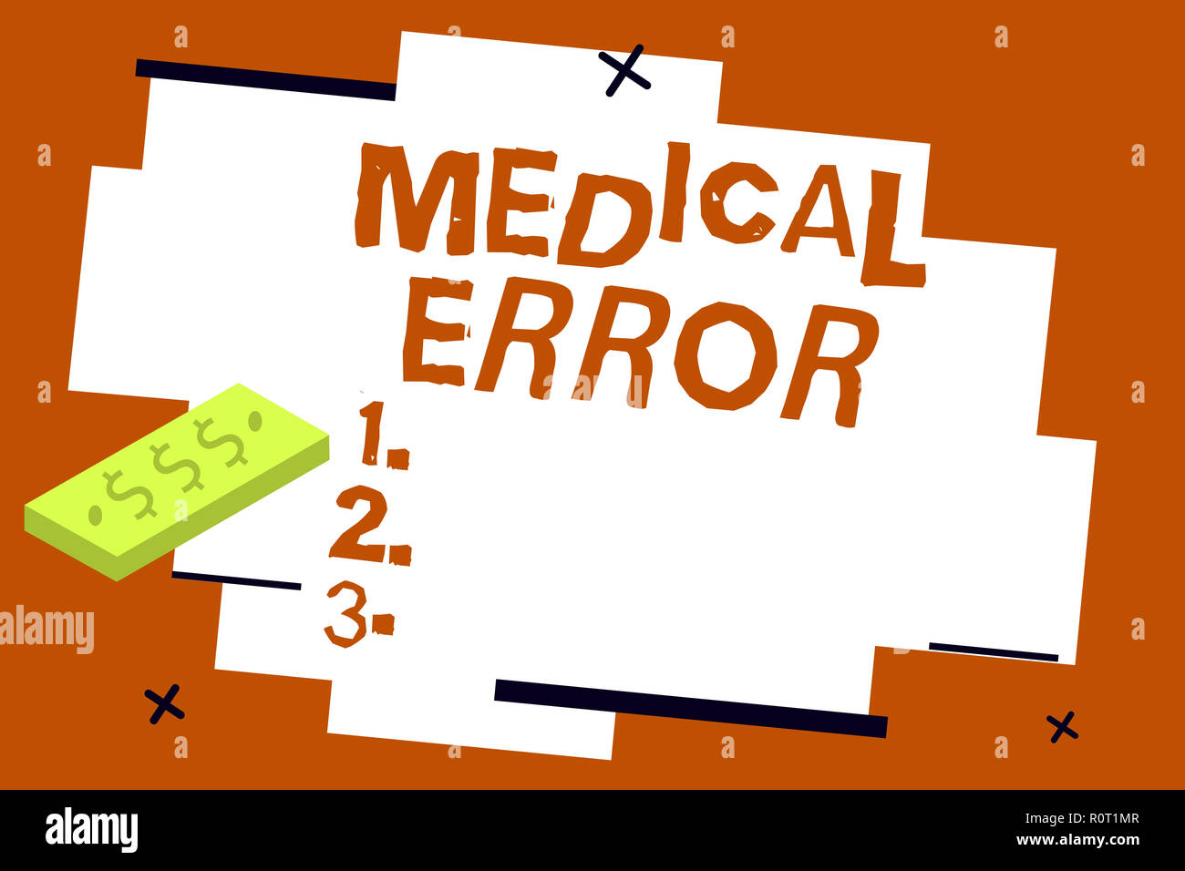 Writing note showing Medical Error. Business photo showcasing ...