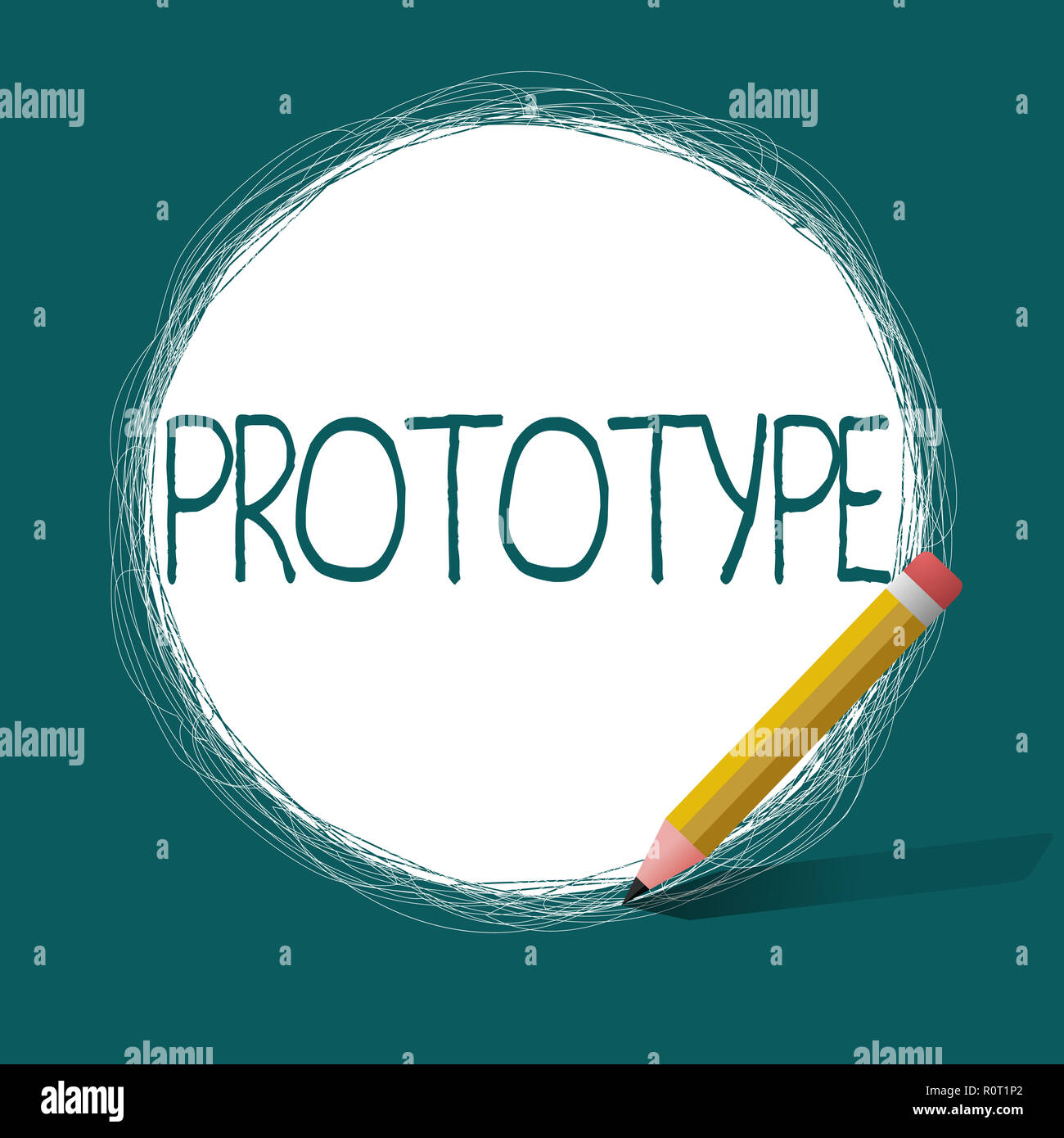 Conceptual hand writing showing Prototype. Business photo text Preliminary project design version of device vehicle product. Stock Photo