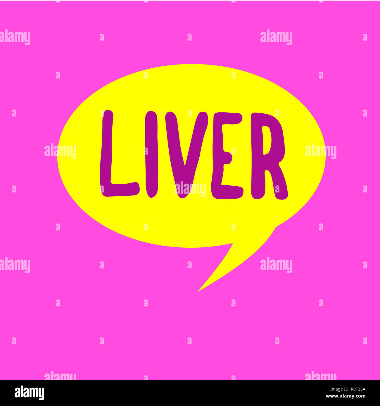 Writing note showing Liver. Business photo showcasing Large lobed