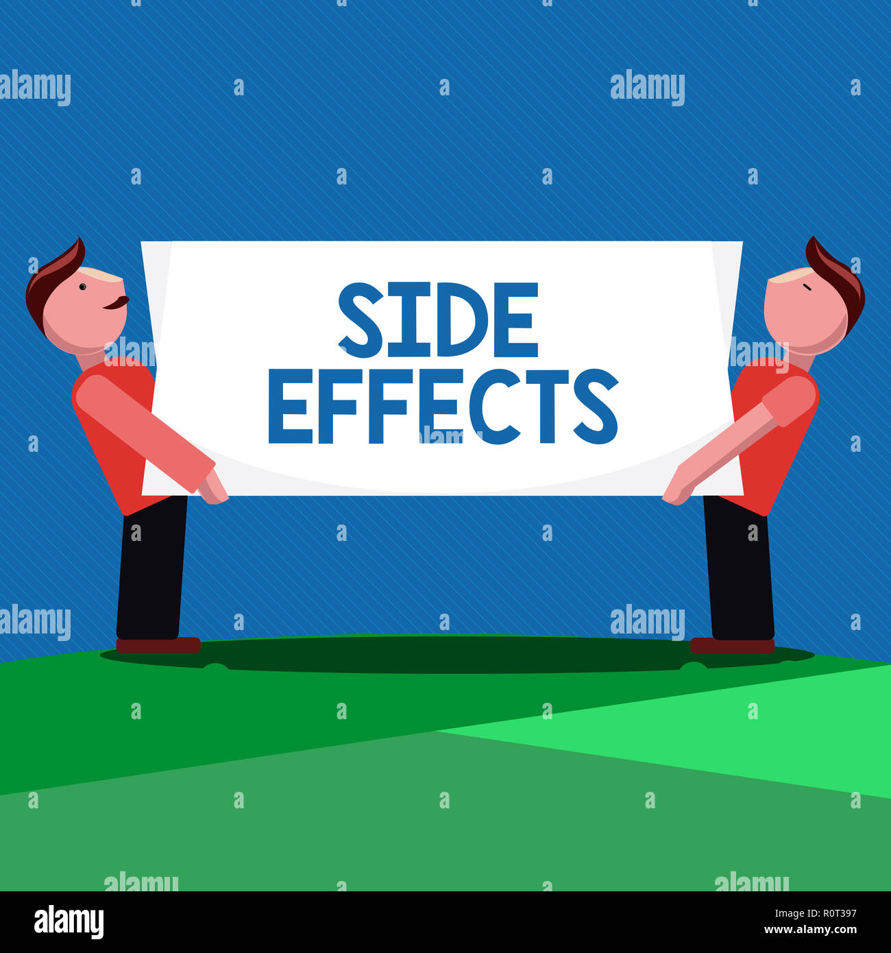 Handwriting text Side Effects. Concept meaning An unintended negative reaction to a medicine and