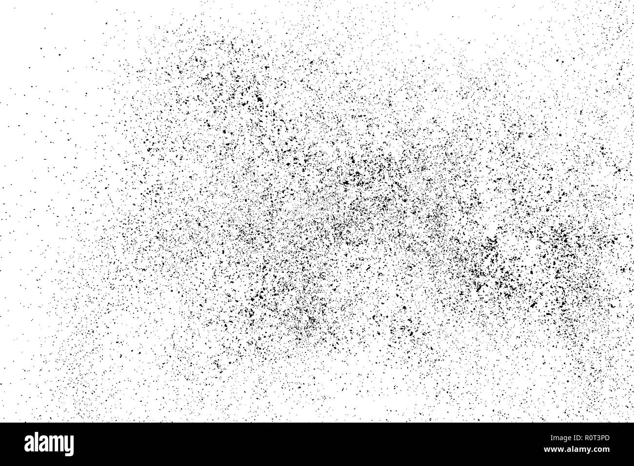 Black grainy texture isolated on white background. Distress overlay ...