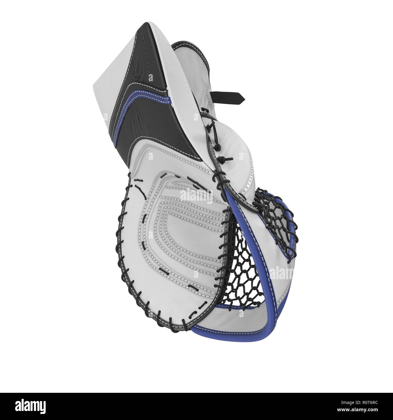 Hockey Goalie Catcher Glove on white. 3D illustration Stock Photo Alamy