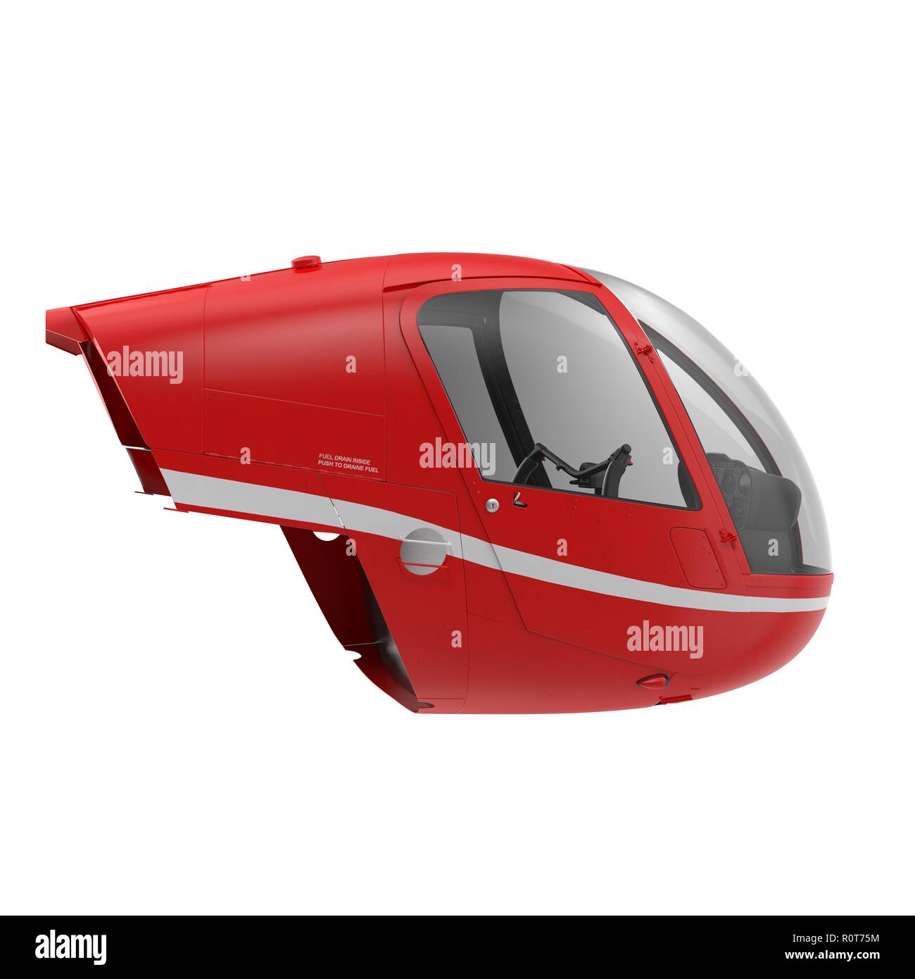 Helicopter instrument and control panel on white. 3D illustration Stock ...