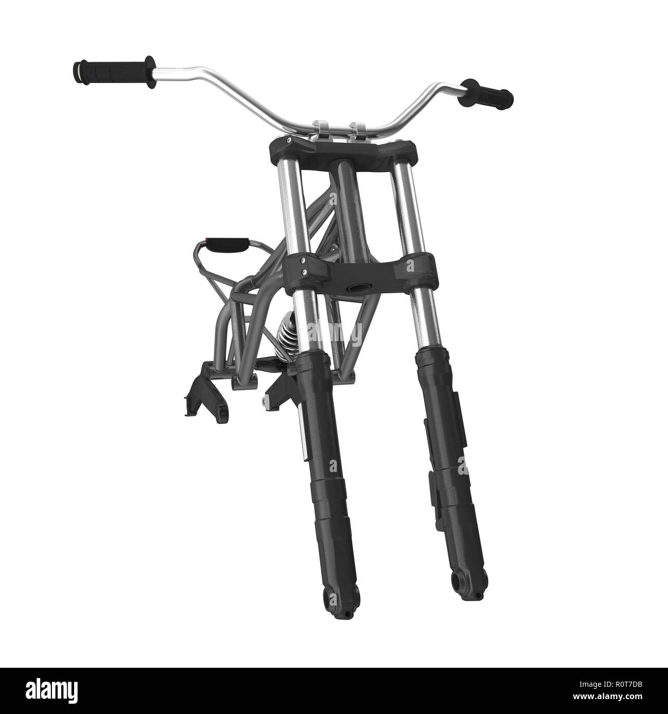 Motorcycle Frame on white. 3D illustration Stock Photo - Alamy