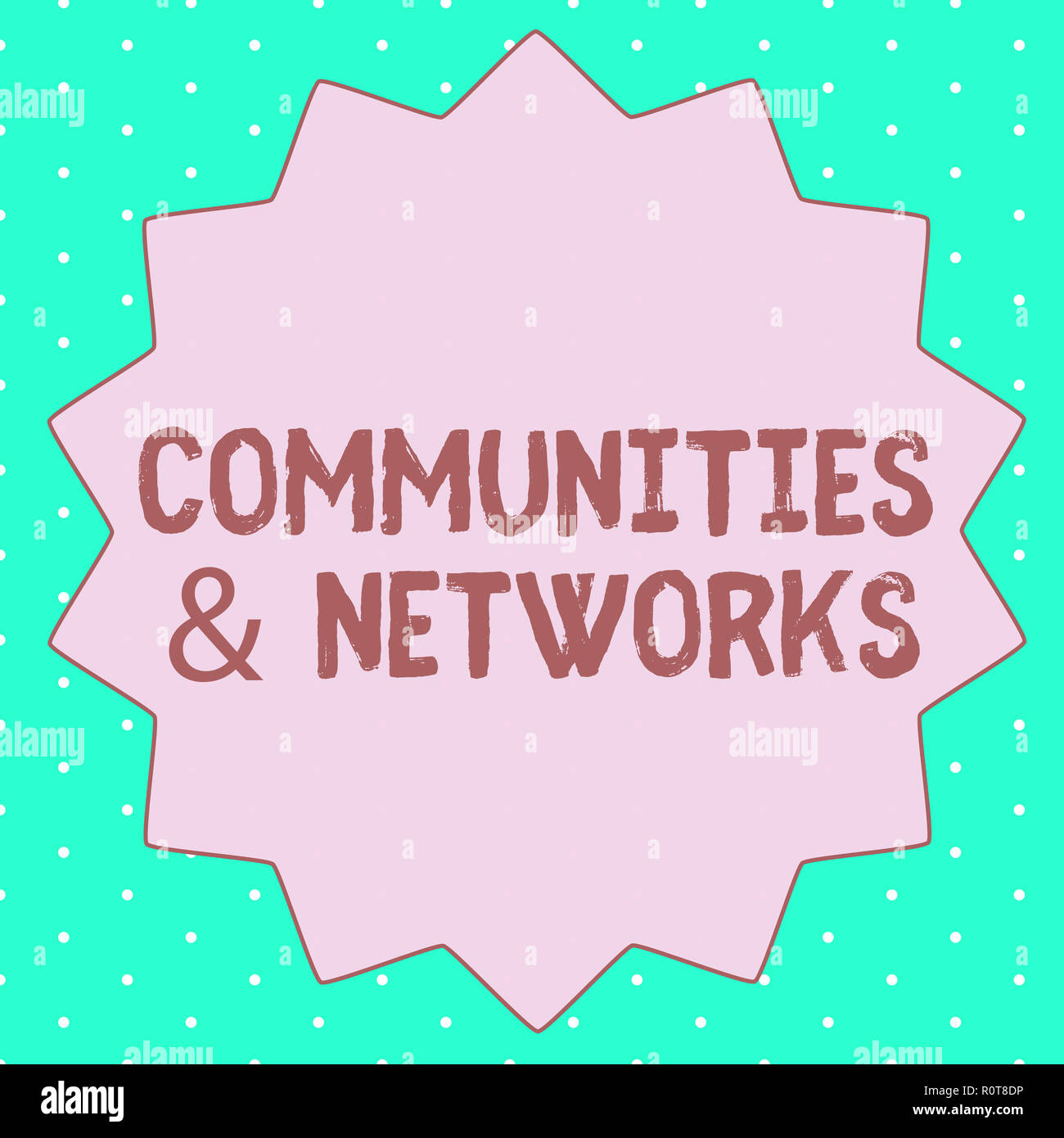 Network Community. Sign Text sign showing Communities and Networks. Conceptual photo ...
