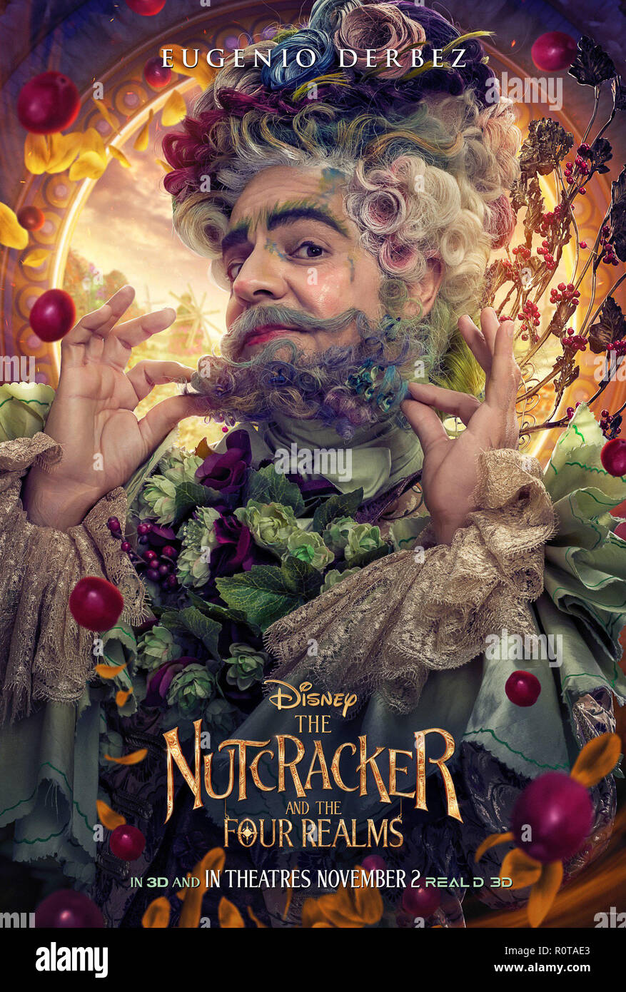 THE NUTCRACKER AND THE FOUR REALMS, poster art, Eugenio Derbez as Hawthorne, 2018. © Walt Disney