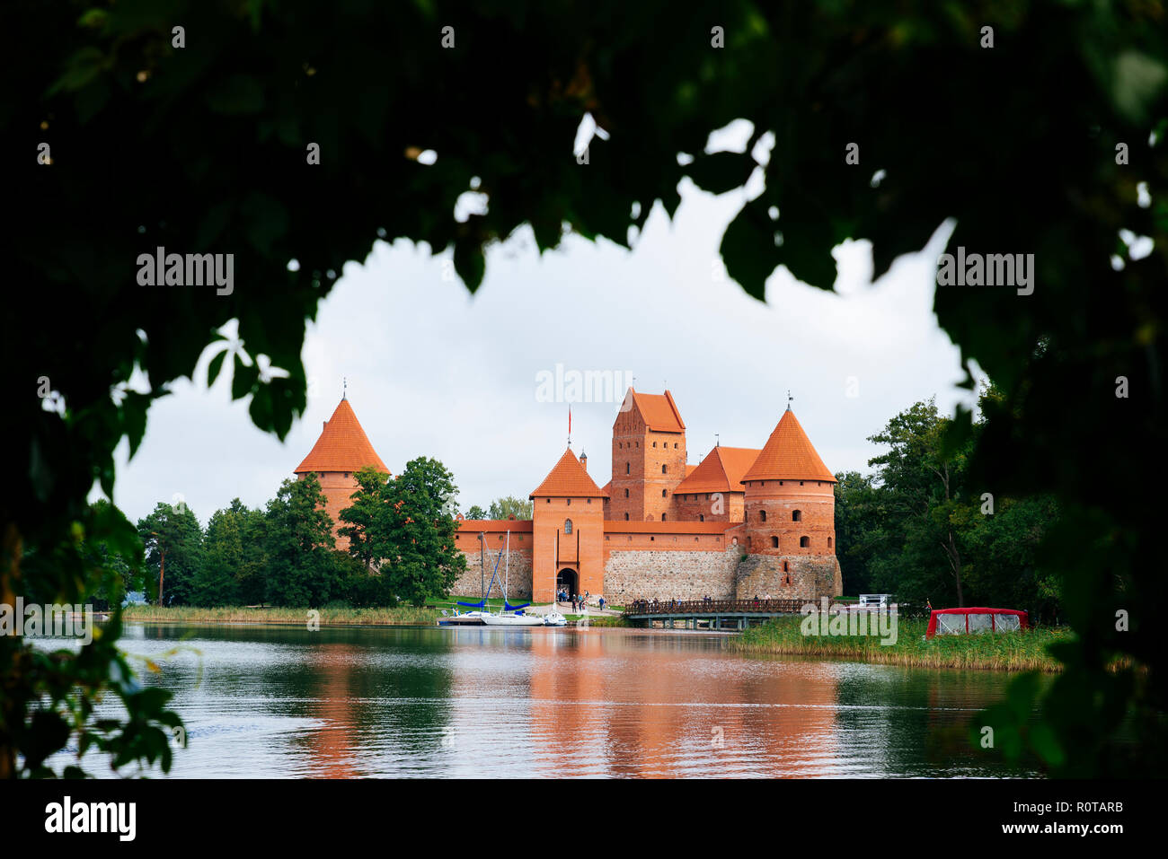Trakai Island Castle. Trakai, Vilnius County, Lithuania, Baltic states, Europe. Stock Photo
