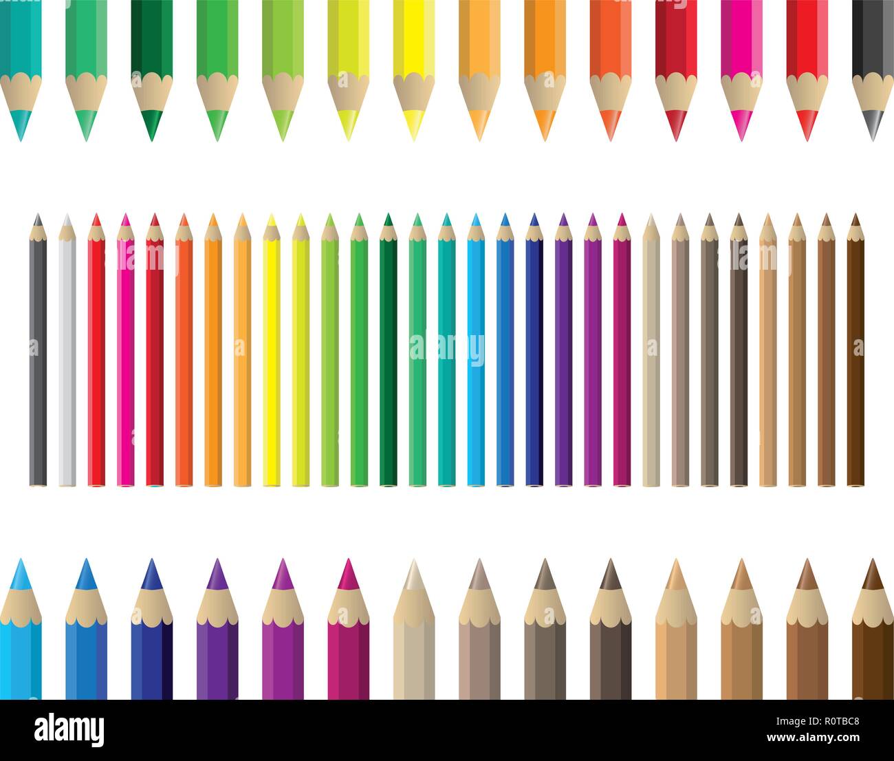 Pencils Stock Vector Images Alamy