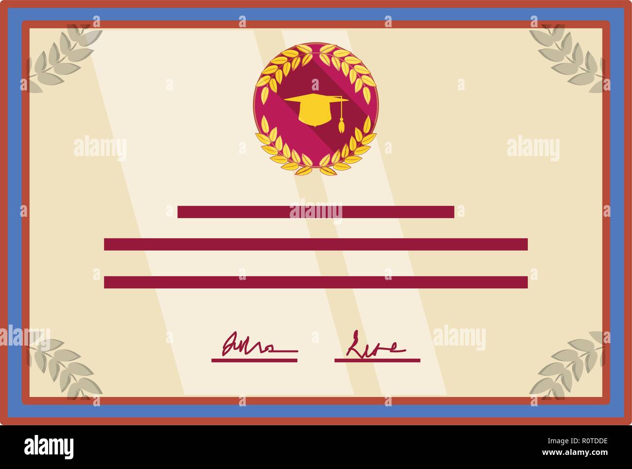 graduation certificate isolated icon vector illustration design Stock ...