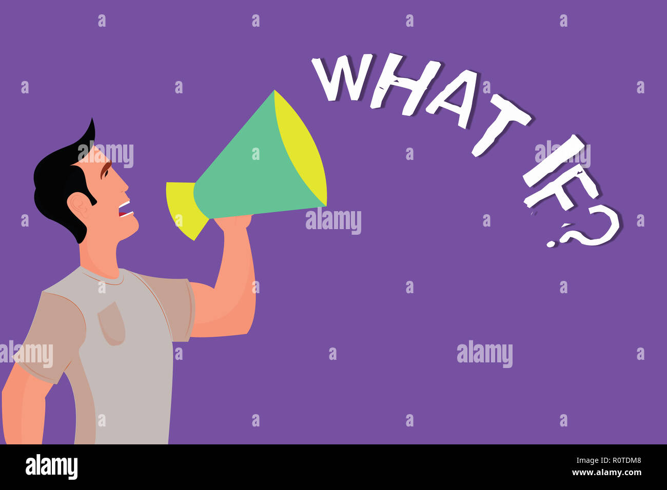 If Question Text sign showing What If question. Conceptual photo Study all ...