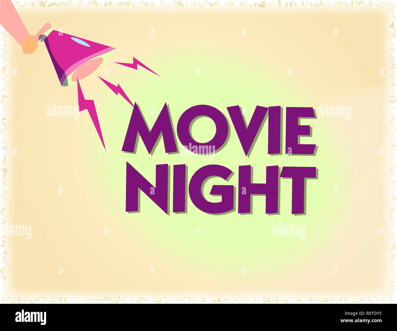 Word Writing Text Movie Night Business Concept For Casual