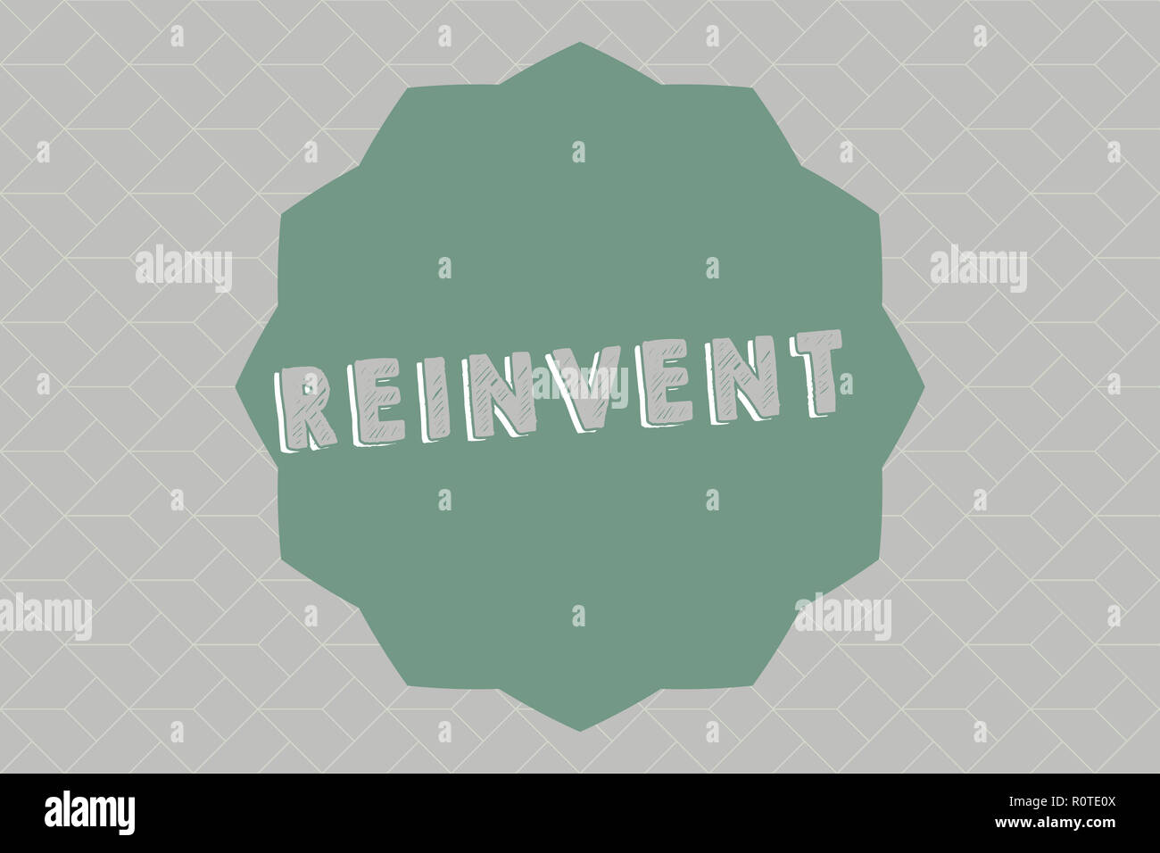 Reinvent Sign Text sign showing Reinvent. Conceptual photo change something so much ...