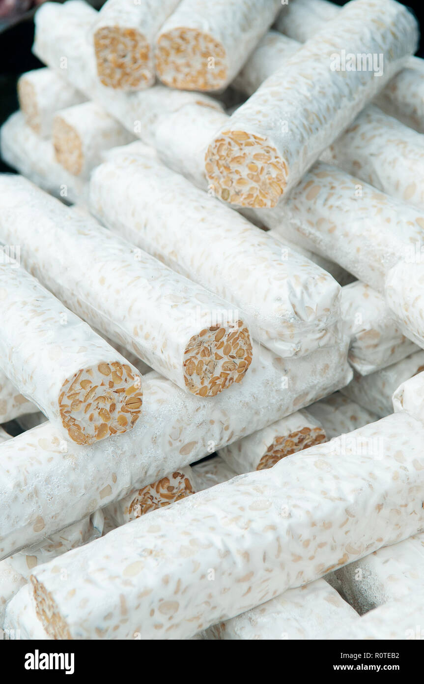 Tempe/tempeh is a traditional soy product originally from Indonesia