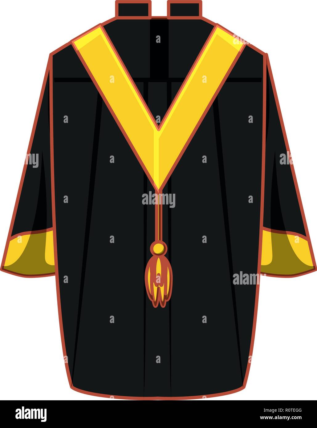 graduation gown isolated icon vector illustration design Stock Vector ...