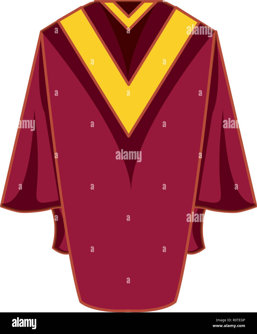graduation gown isolated icon vector illustration design Stock Vector ...