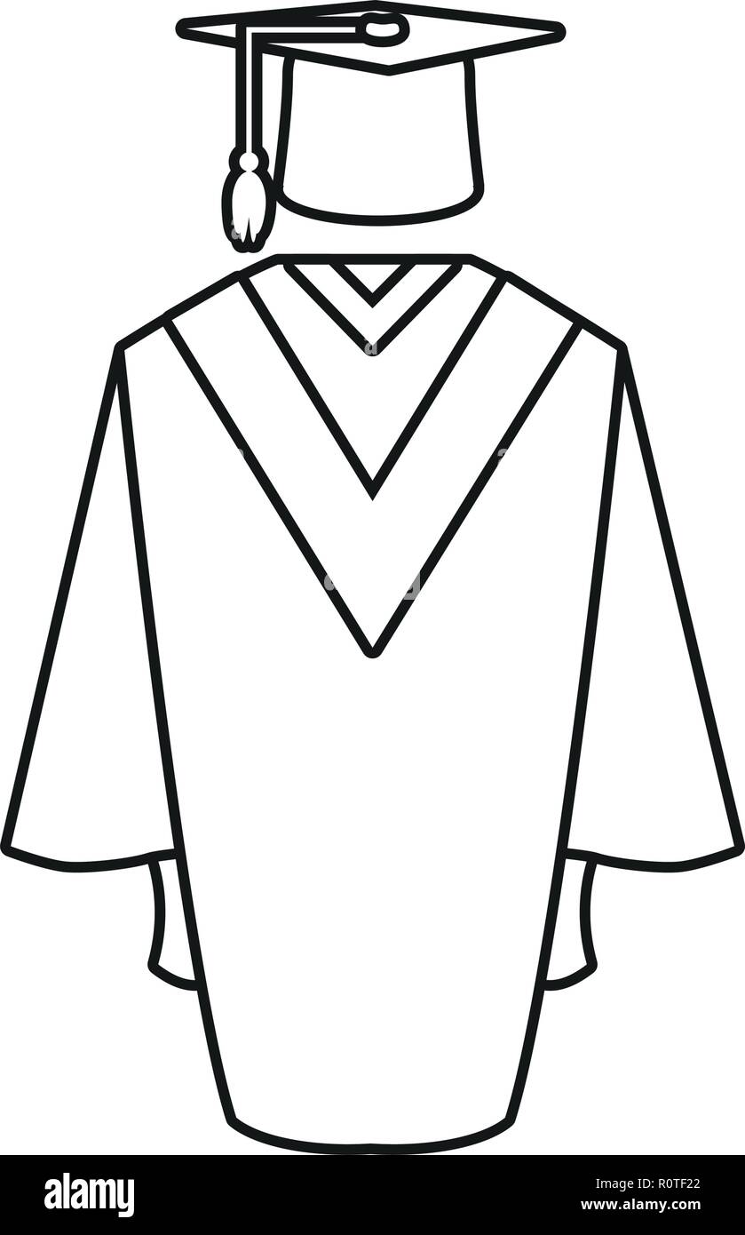 Graduation Gown Drawing