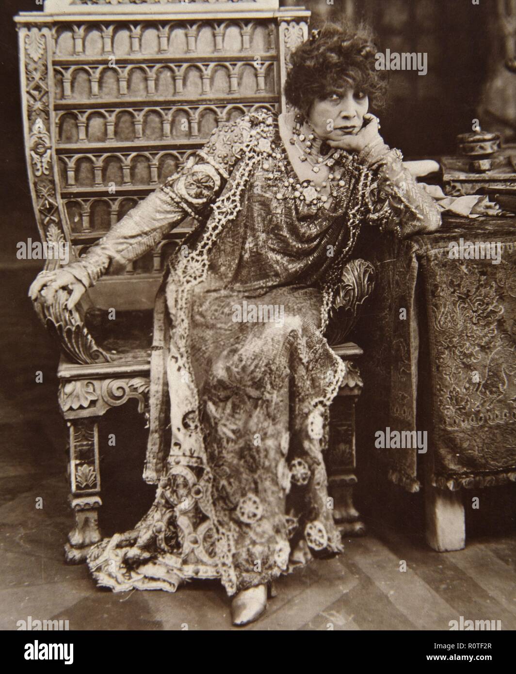SARAH BERNHARDT.- ACTRIZ DE TEATRO FRANCESA DE ORIGEN JUDIO. 1844-1923. Stock Photo
