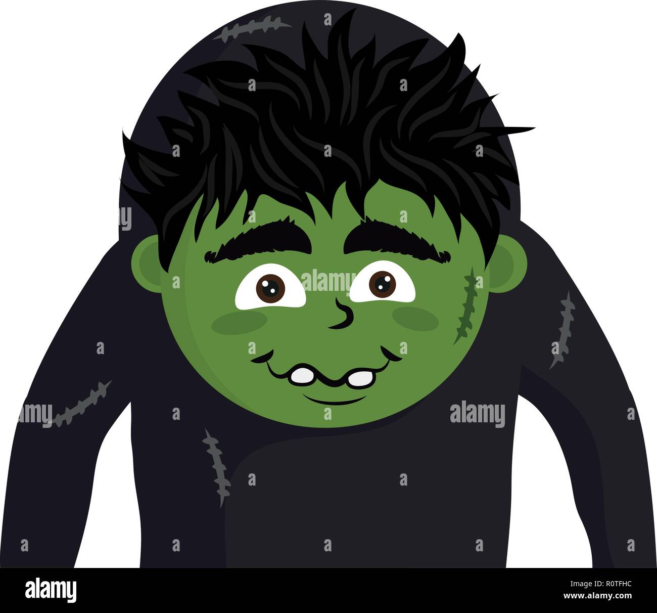 Kid with halloween costume Stock Vector