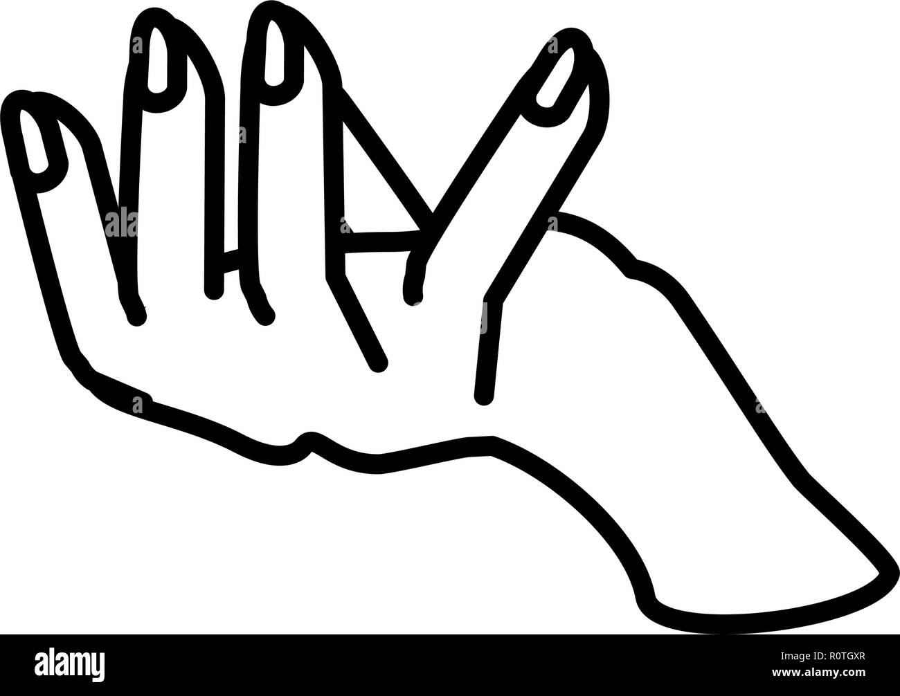 hand human avatar character vector illustration design Stock Vector ...