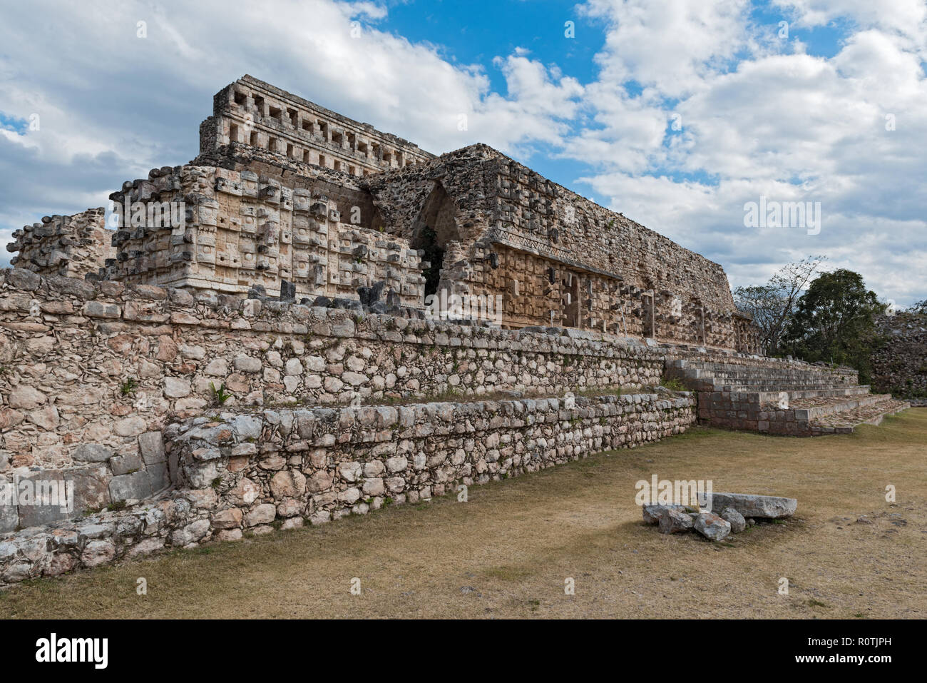 The ruins of the ancient Mayan city of Kabah, Yucatan, Mexico. Stock Photo