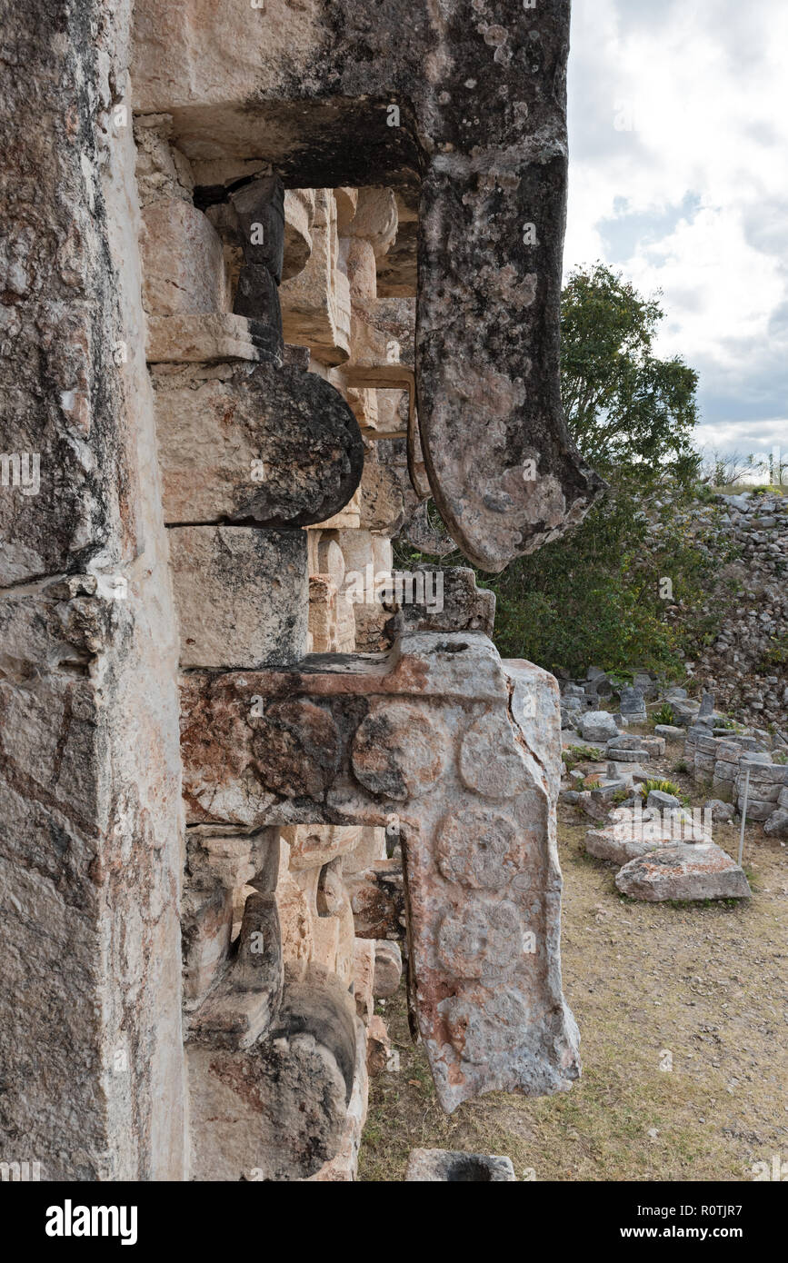 The ruins of the ancient Mayan city of Kabah, Yucatan, Mexico. Stock Photo