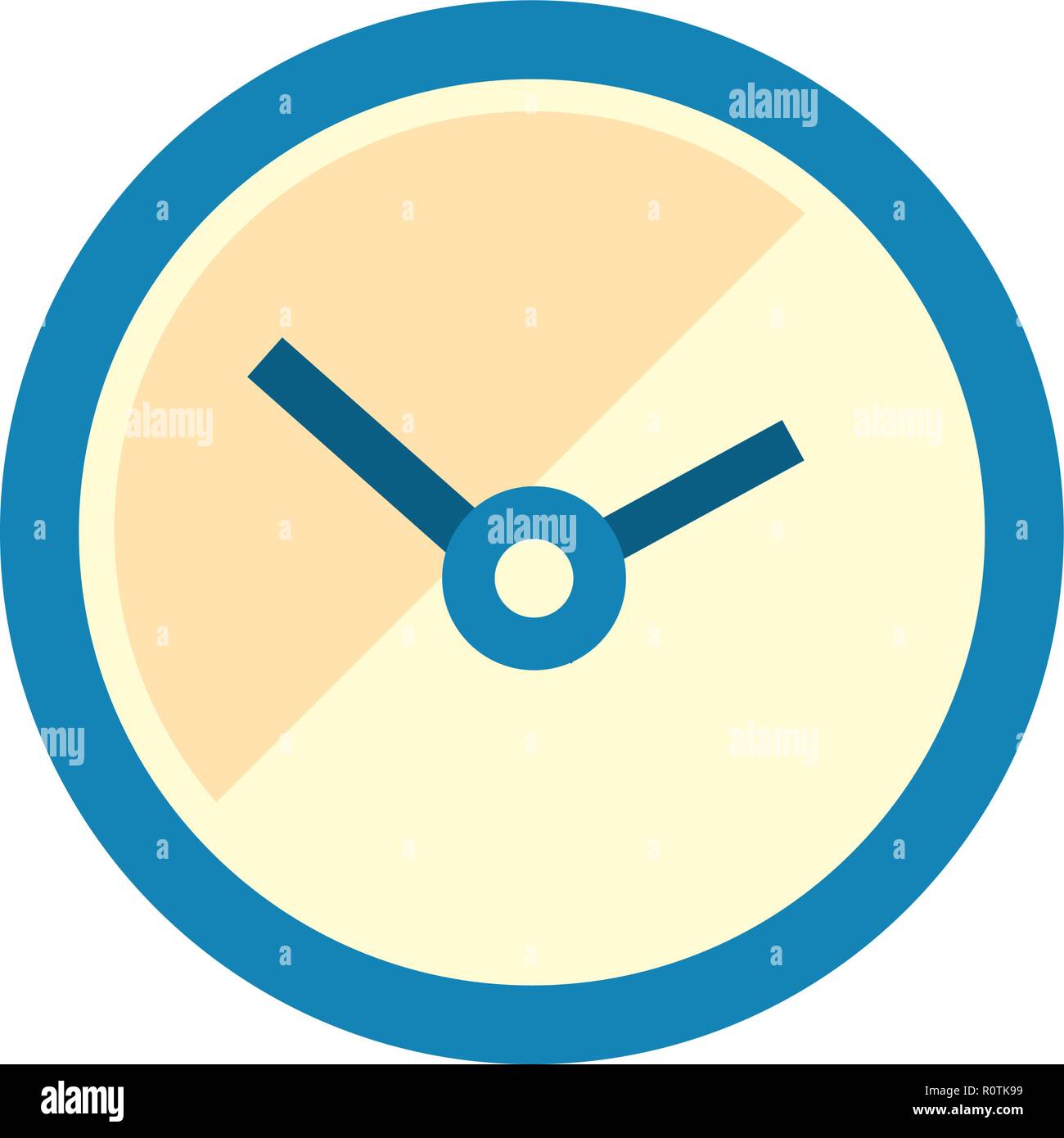 round clock accessory on white background vector illustration Stock ...