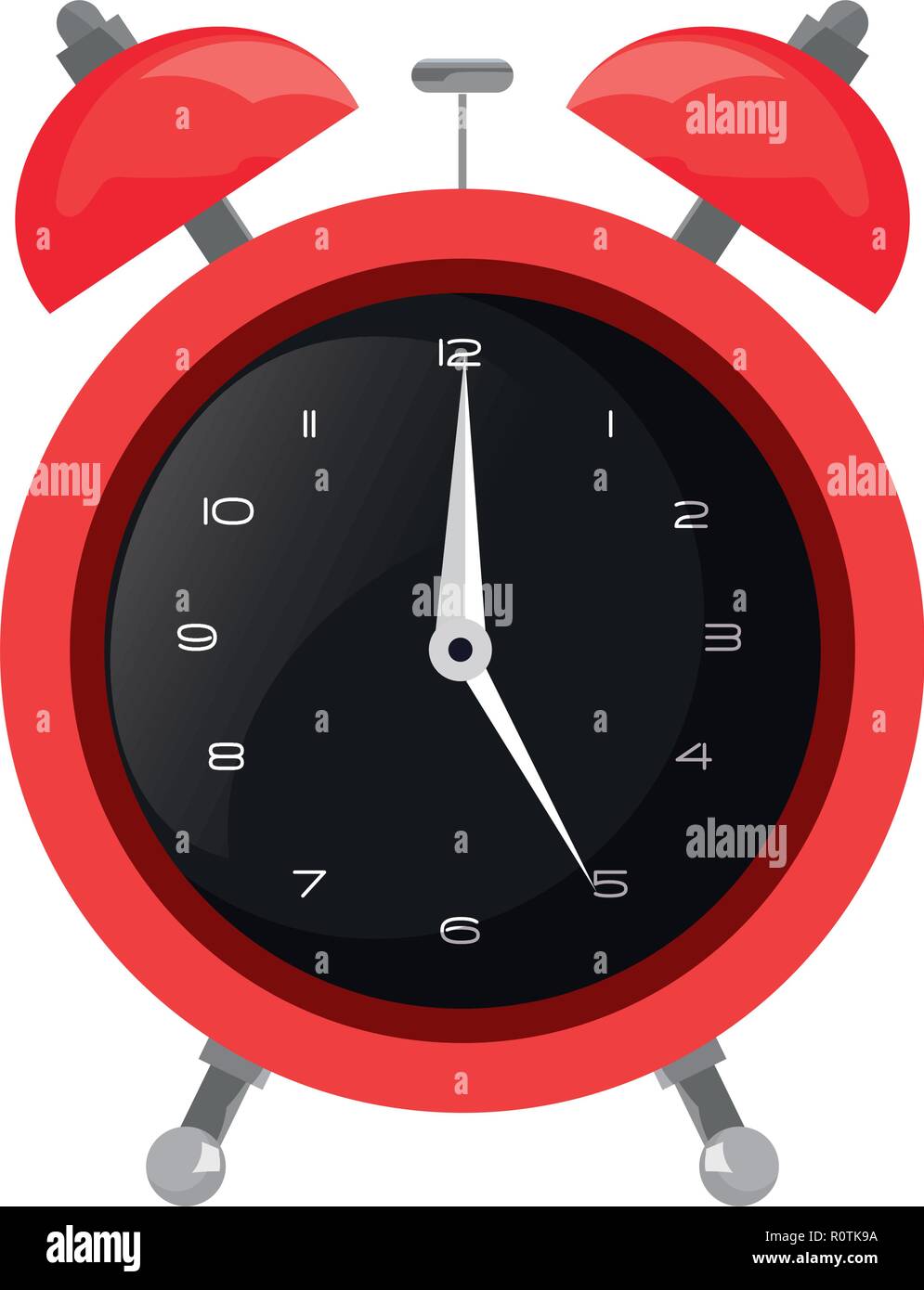 alarm clock wake on white background vector illustration Stock Vector ...
