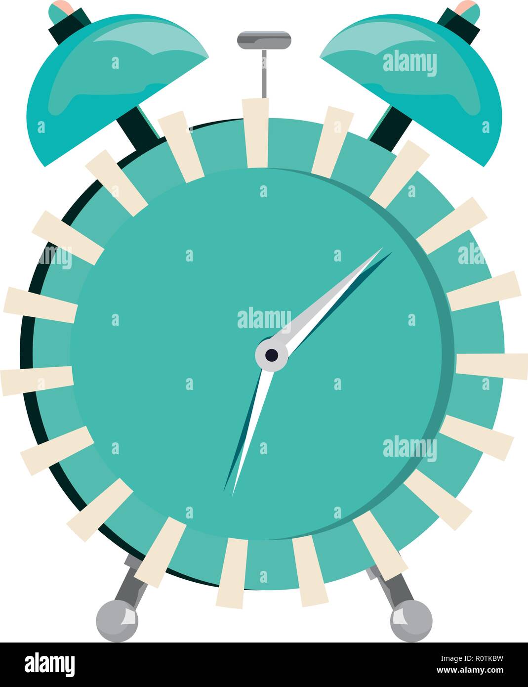 alarm clock wake on white background vector illustration Stock Vector ...