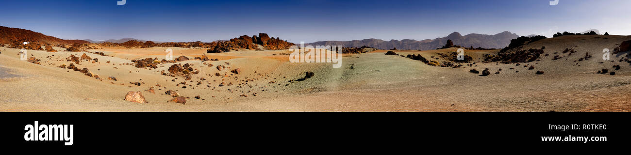 Minas de San Jose in Teide National Park on Tenerife in the Canary Islands Stock Photo