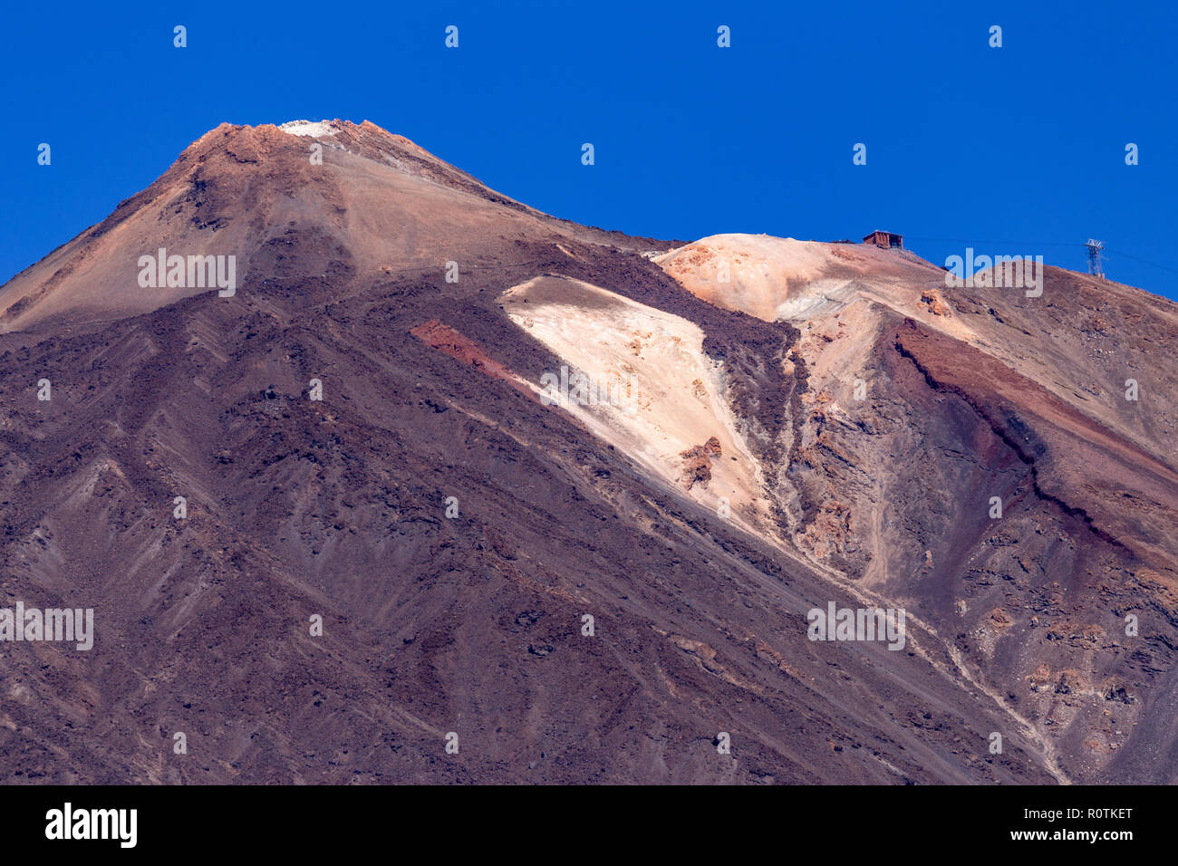 Mount Teide volcano with lava field on Tenerife in the Canary Islands Stock Photo