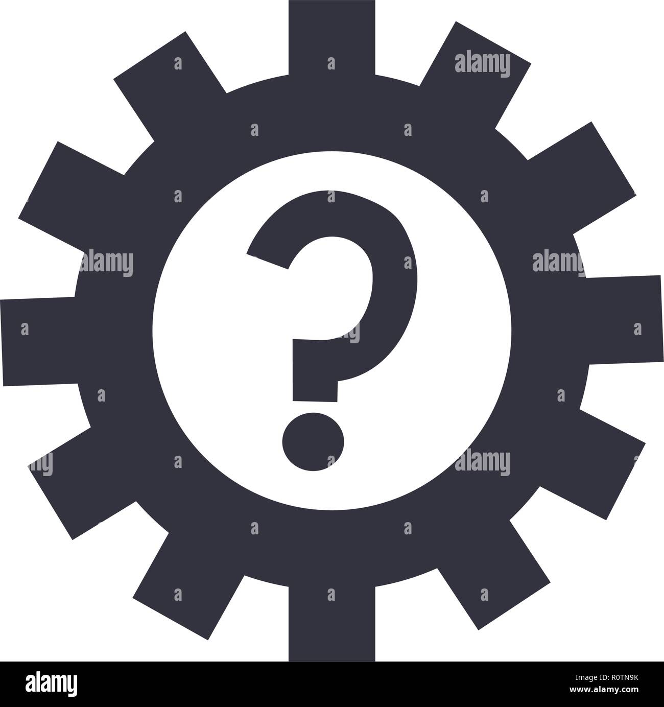 gear question sign helpline call center vector illustration Stock Vector Image & Art Alamy