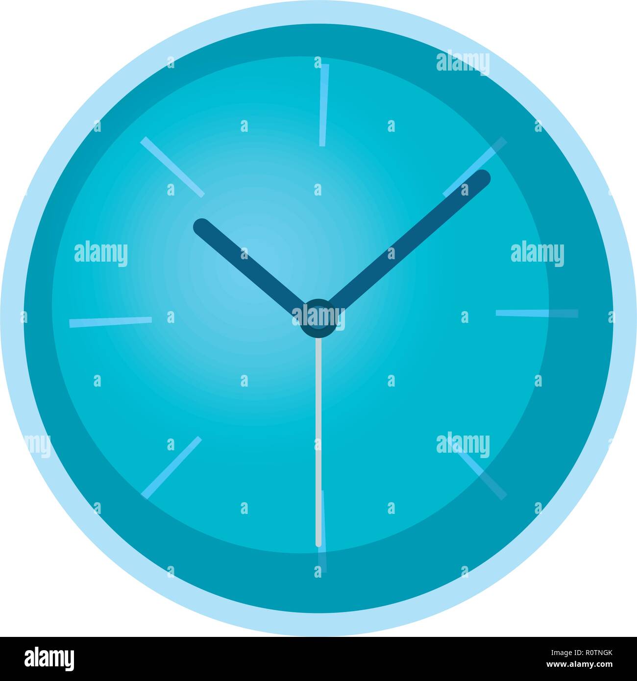 round clock accessory on white background vector illustration Stock ...