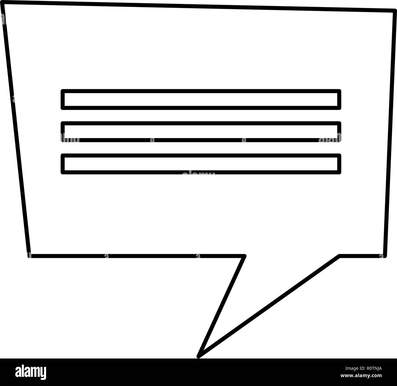 speech bubble on white background vector illustration vector ...