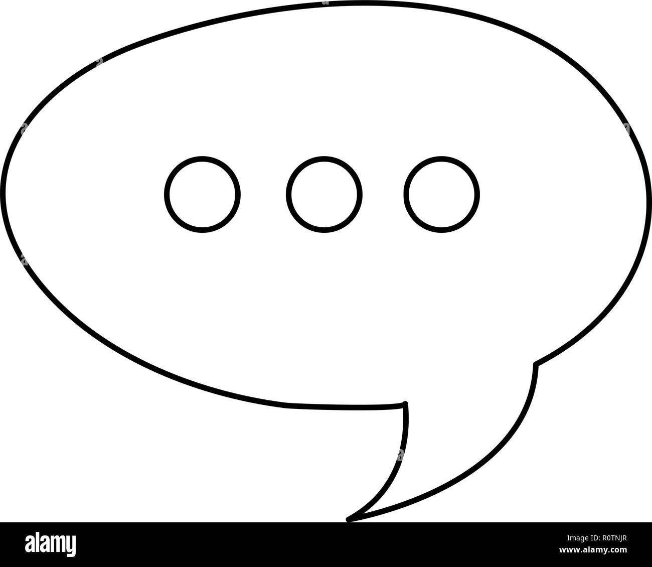speech bubble on white background vector illustration vector ...