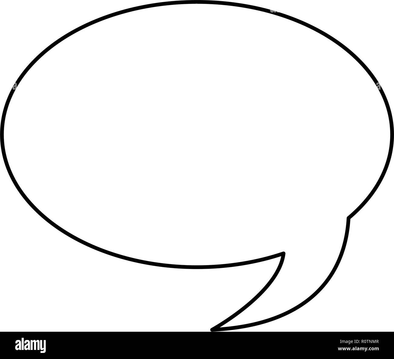 speech bubble on white background vector illustration vector ...