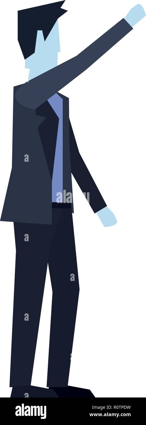 businessman character on white background vector illustration Stock ...