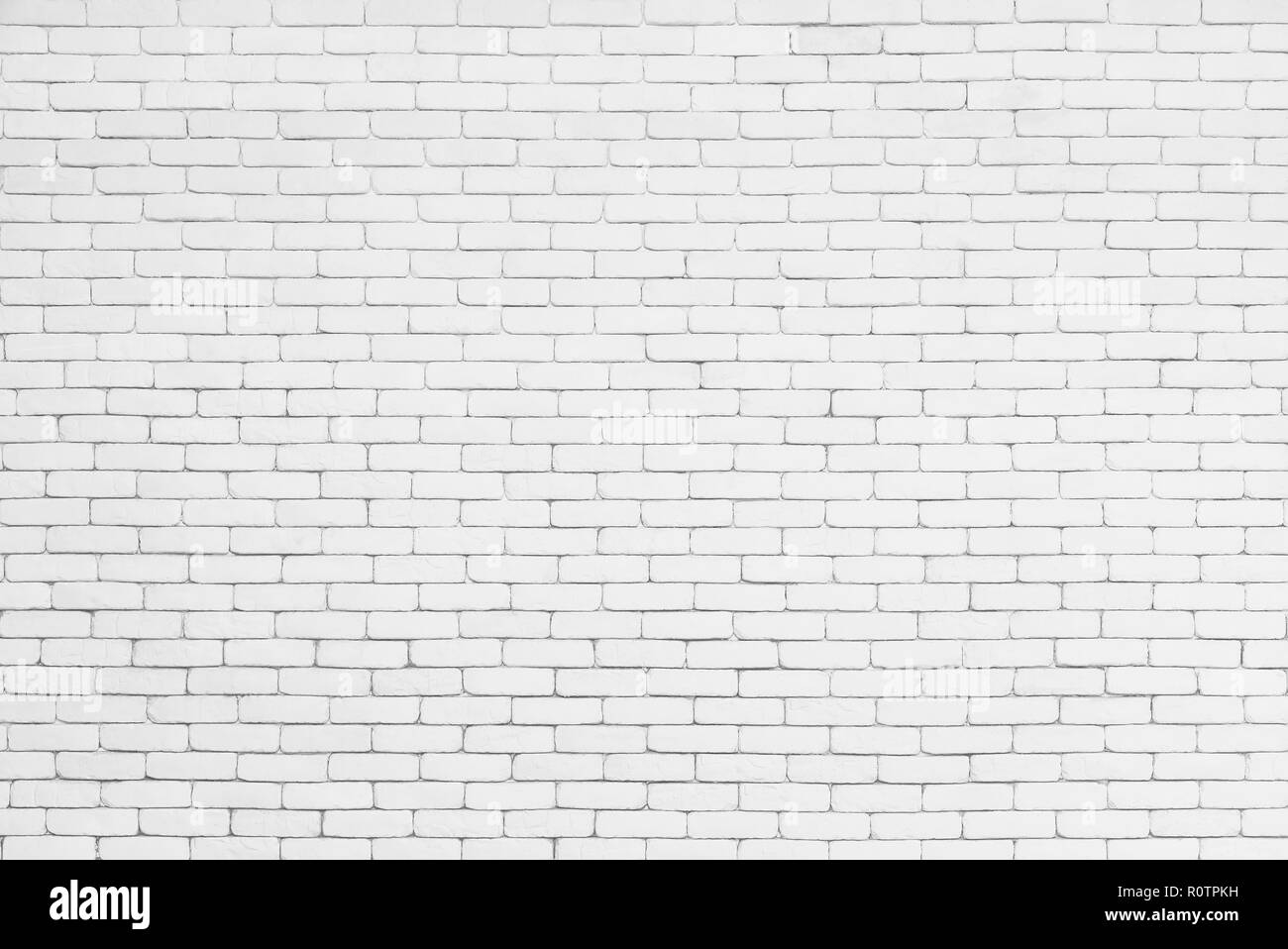 Abstract background from white brick pattern wall. Brickwork texture surface for vintage backdrop. Stock Photo