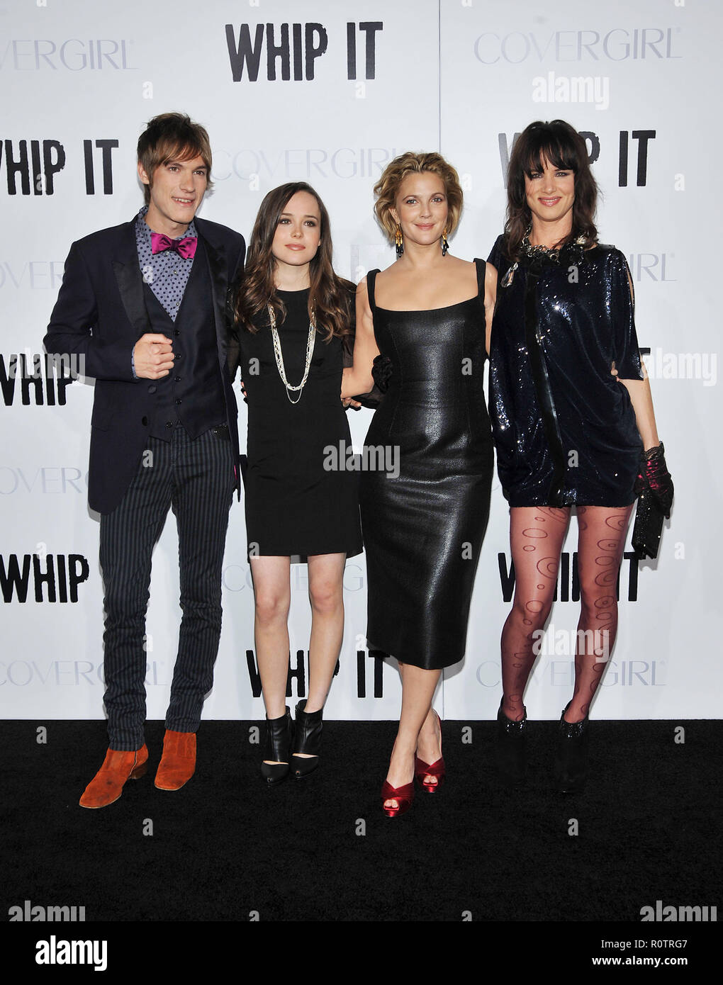 Landon Pigg , Ellen Page  Drew Barrymore and  Juliette Lewis  - Whip It Premiere at the Chinese Theatre In Los Angeles.          -            PiggL Pa Stock Photo