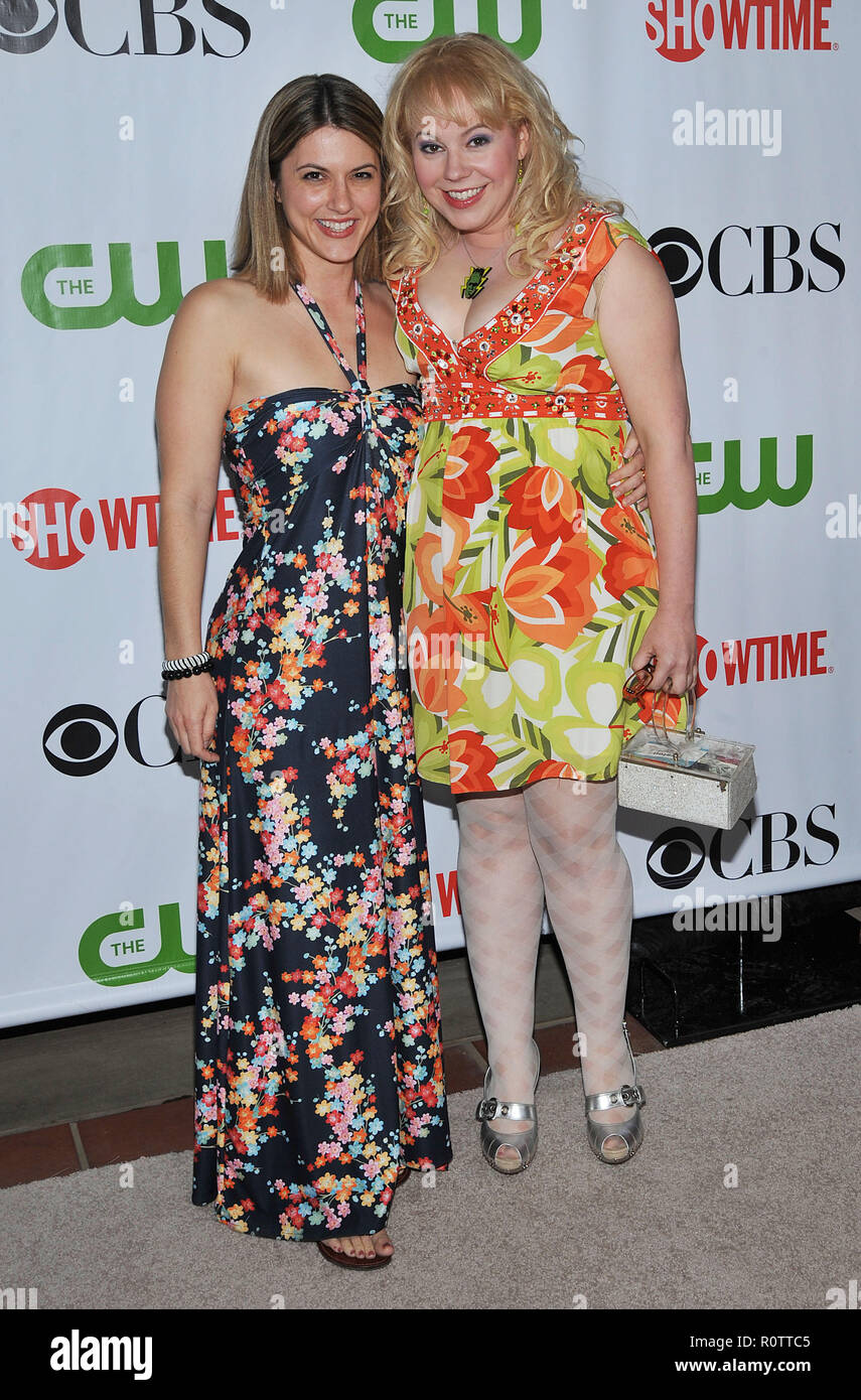 Kristen vangness and Melanie Goldstein - CBS - tca - Summer Press Tour at  the Huntington Library in Pasadena. - VangnessKristen Me Stock Photo - Alamy