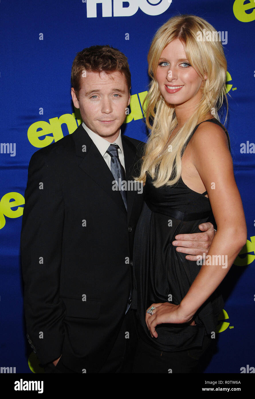 Kevin Connolly and Nicky Hilton arriving at ENTOURAGE Premiere at the Arcligth Theatre In Los Angeles.  June 1st 2006.          -            05 Connol Stock Photo