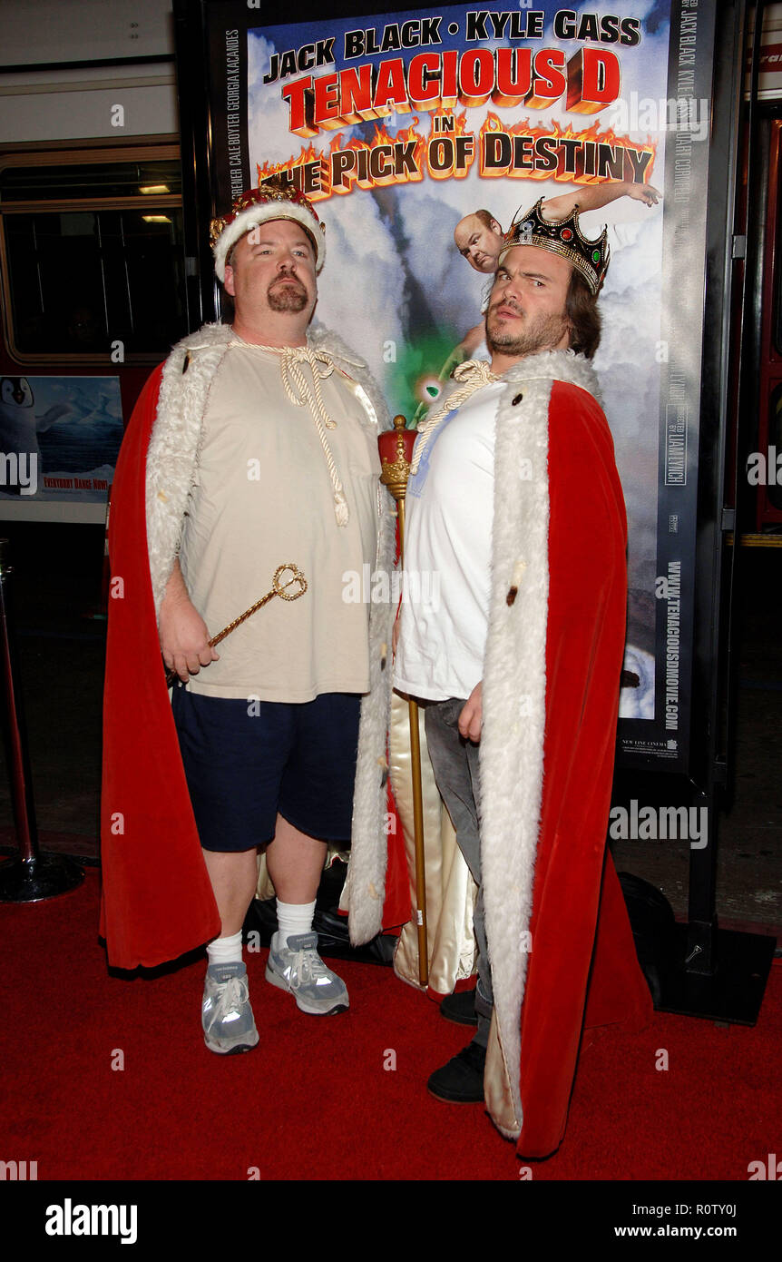 Jack Black and Kyle Gass arriving at the TENACIOUS D in The Pick ...