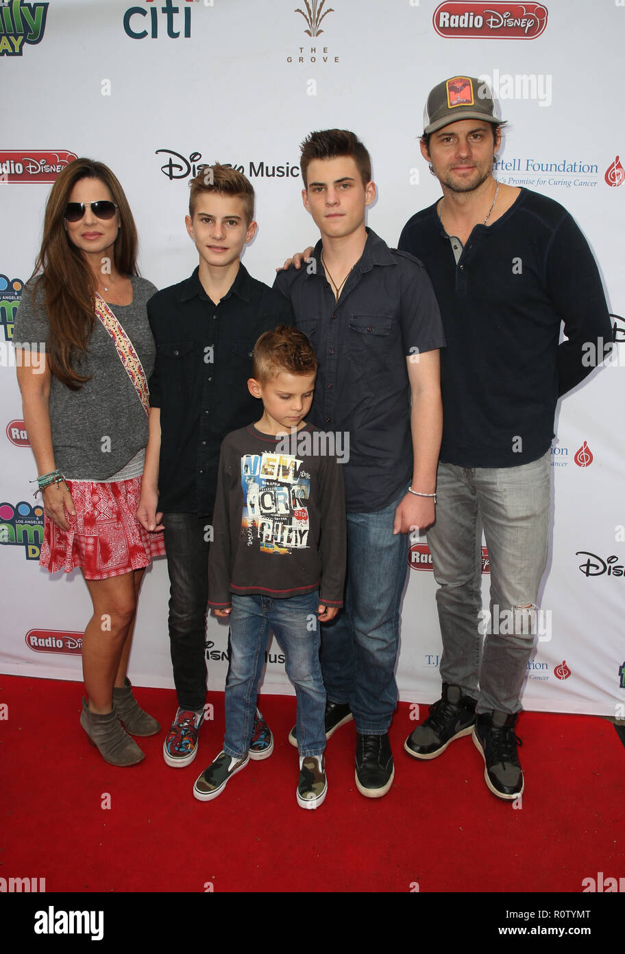 T.J. Martell Foundation Hosts 9th Annual LA Family Day  Featuring: Kristoffer Polaha, Julianne Morris, Micah Polaha, Kristoffer Caleb Polaha, Jude Polaha Where: Los Angeles, California, United States When: 07 Oct 2018 Credit: FayesVision/WENN.com Stock Photo
