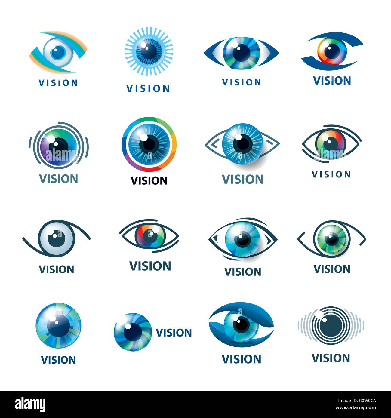 Sign in the shape of the eye. Vector illustration of the icon Stock ...