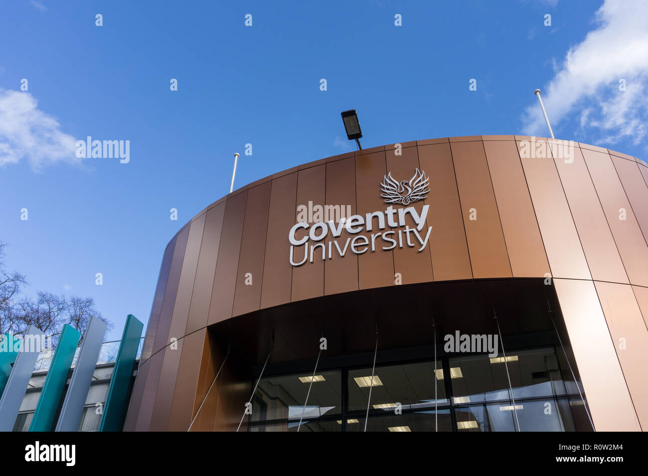 Frontage of the Alan Berry Building, Coventry University, West Midlands, UK Stock Photo