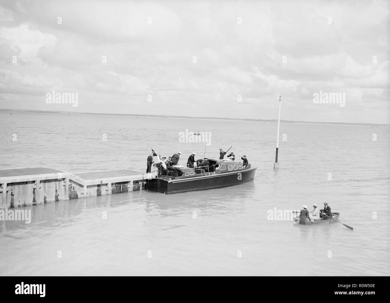 Royal Motor Barge, possibly Isle of Wight, c1939. Creator: Kirk & Sons of Cowes. Stock Photo