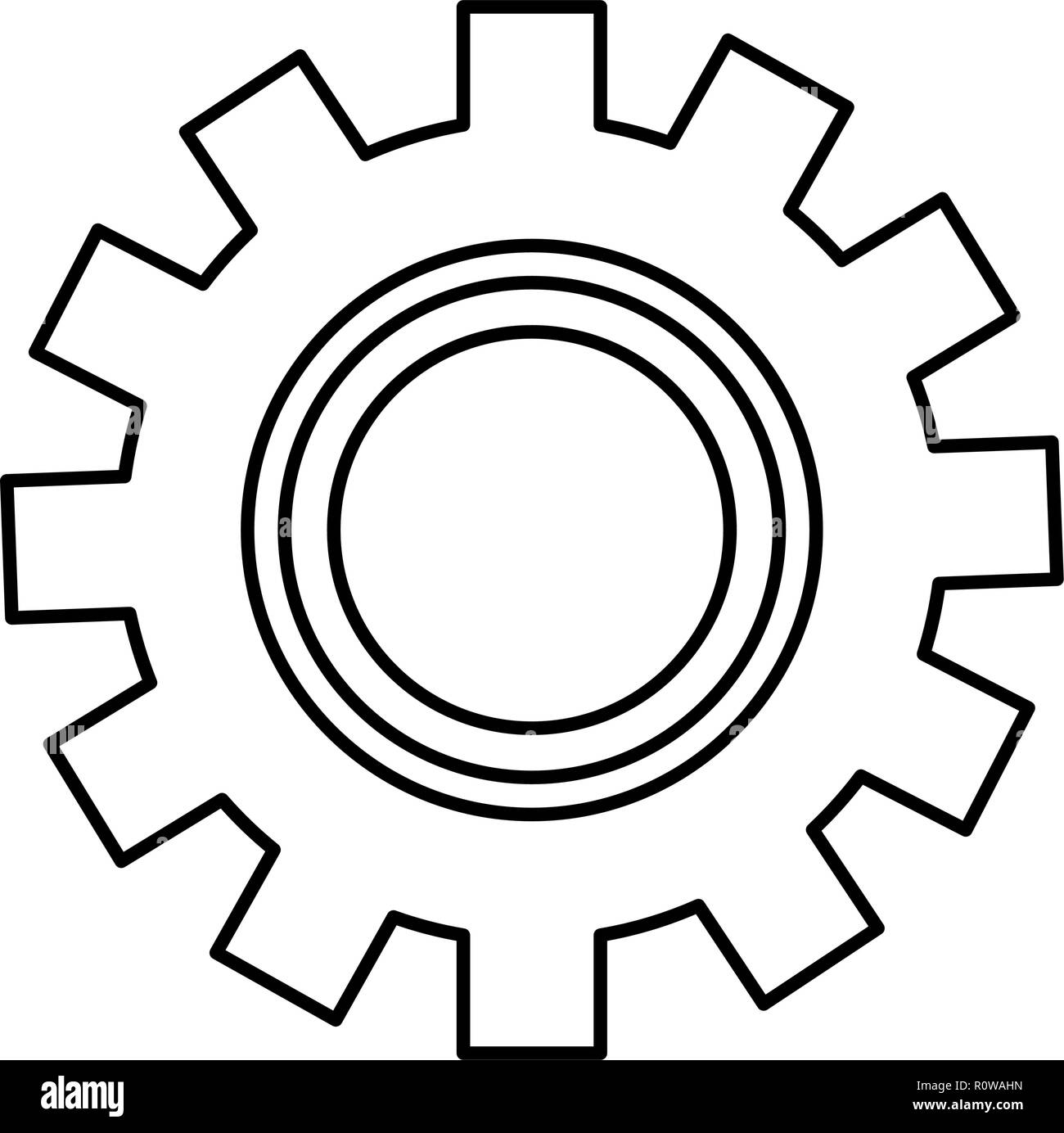 gear mechanics on white background vector illustration Stock Vector ...