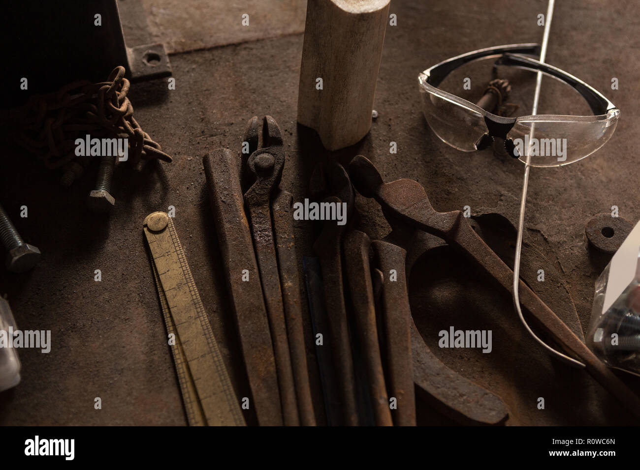 Tools in factory Stock Photo - Alamy